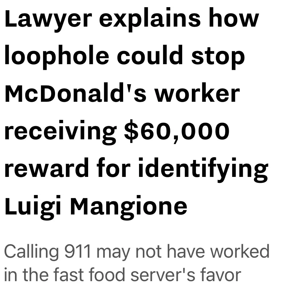 The image is a plain white background with bold black text at the top stating 'Lawyer explains how loophole could stop…