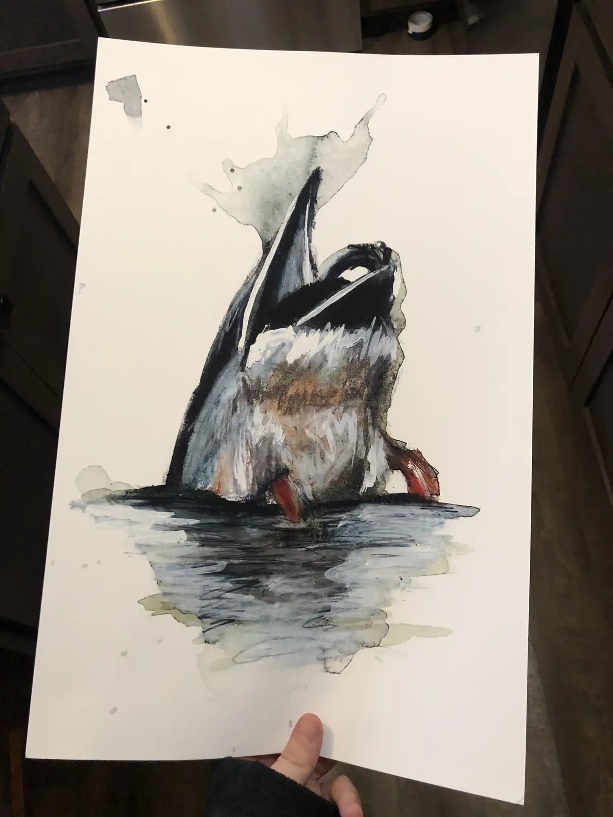 Check Out My Giant Duck Butt Print!