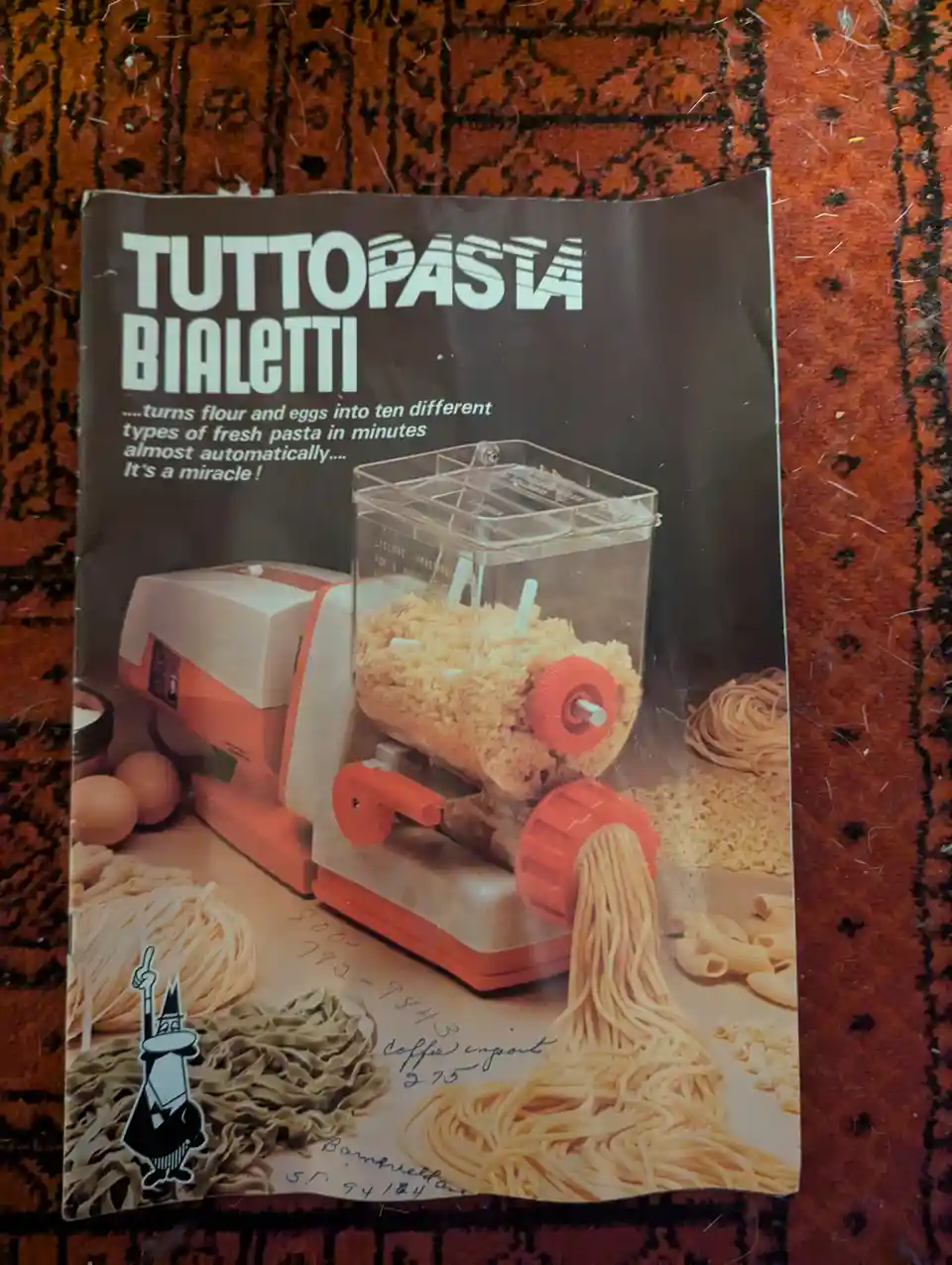 Step-by-step instructions for your Bialetti tuttopasta.