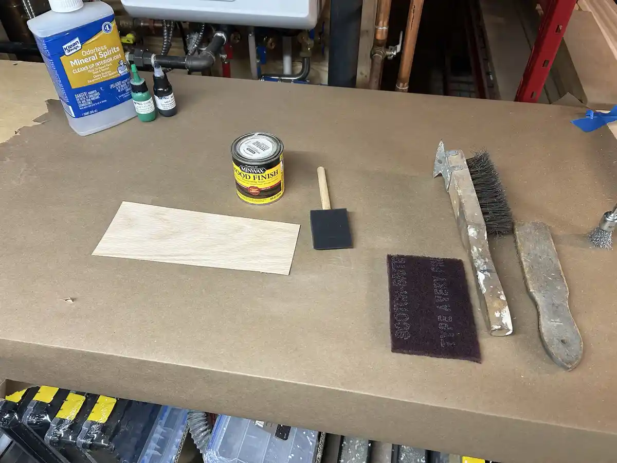 Ceruse Attempt #1: Crafting with Random Finds on Red Oak Veneer