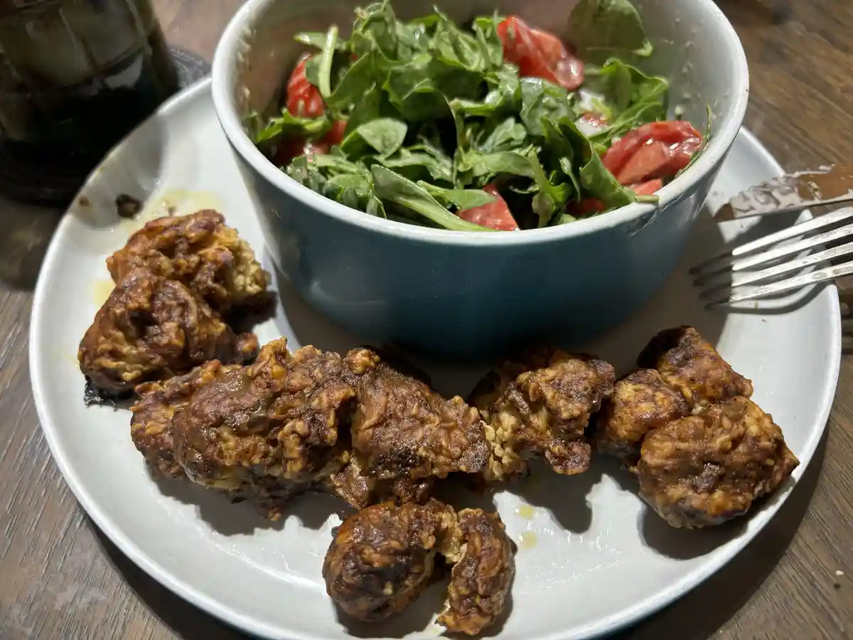 Dinner plans: leftover fried gizzards!