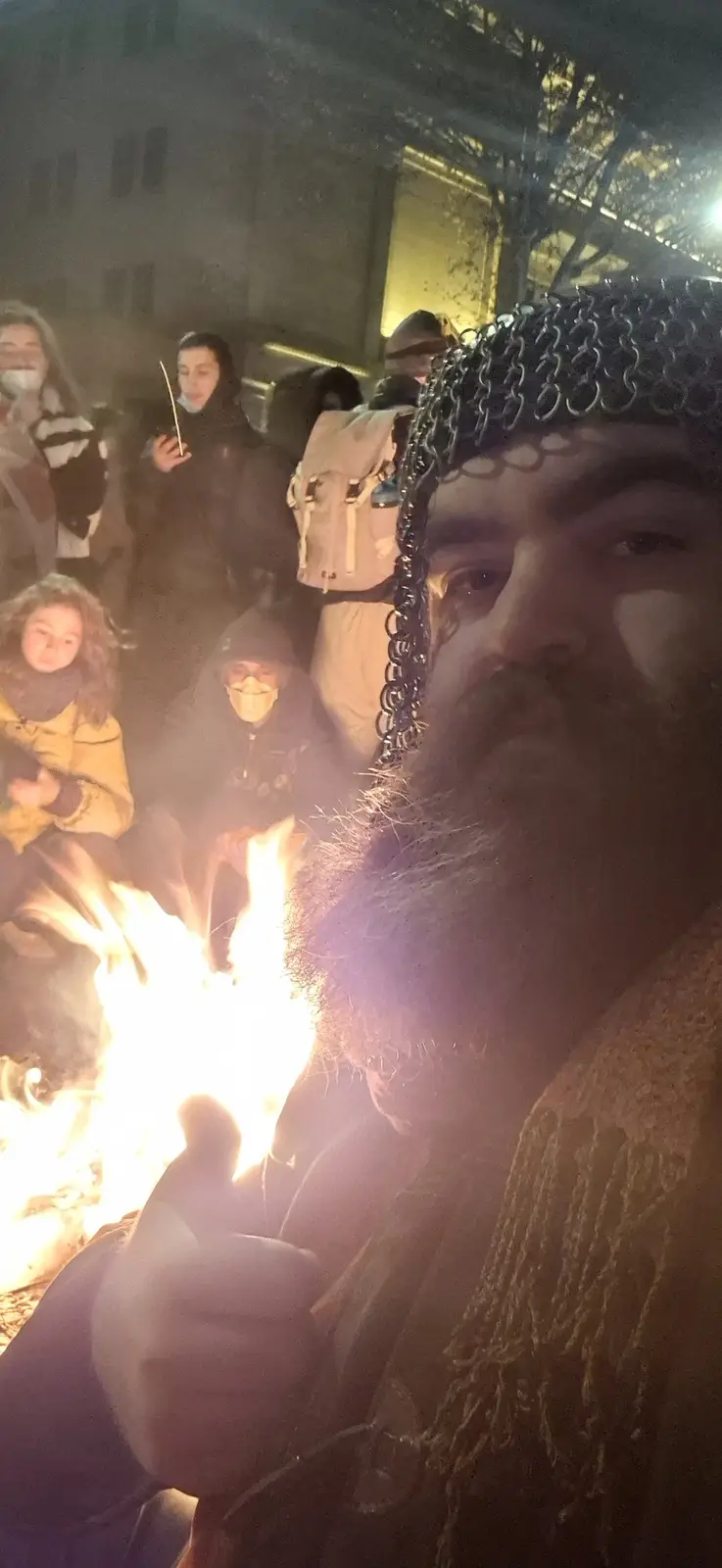 Georgian heroes bravely resisting the illegitimate pro-Putin regime.