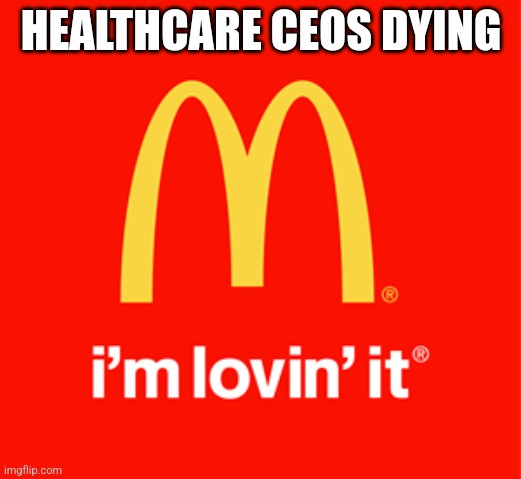 The image displays the iconic McDonald's logo on a red background, featuring the golden arches and the slogan 'i'm lovin'…