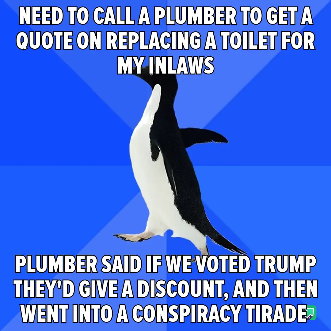 A black-and-white penguin stands upright against a blue background with diagonal light rays. The top text reads 'NEED TO…