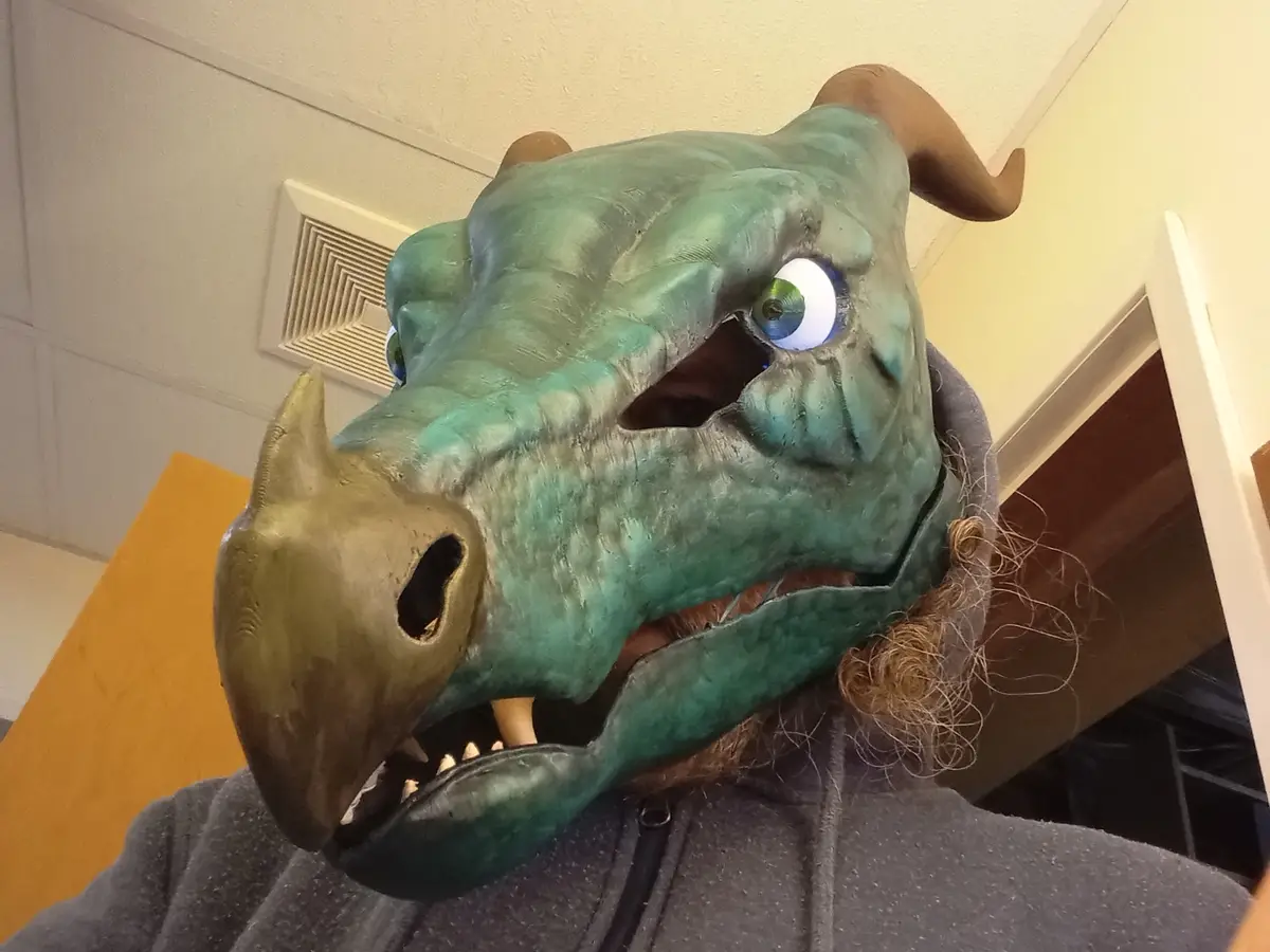 Check Out This Unique 3D Printed Mask I Crafted