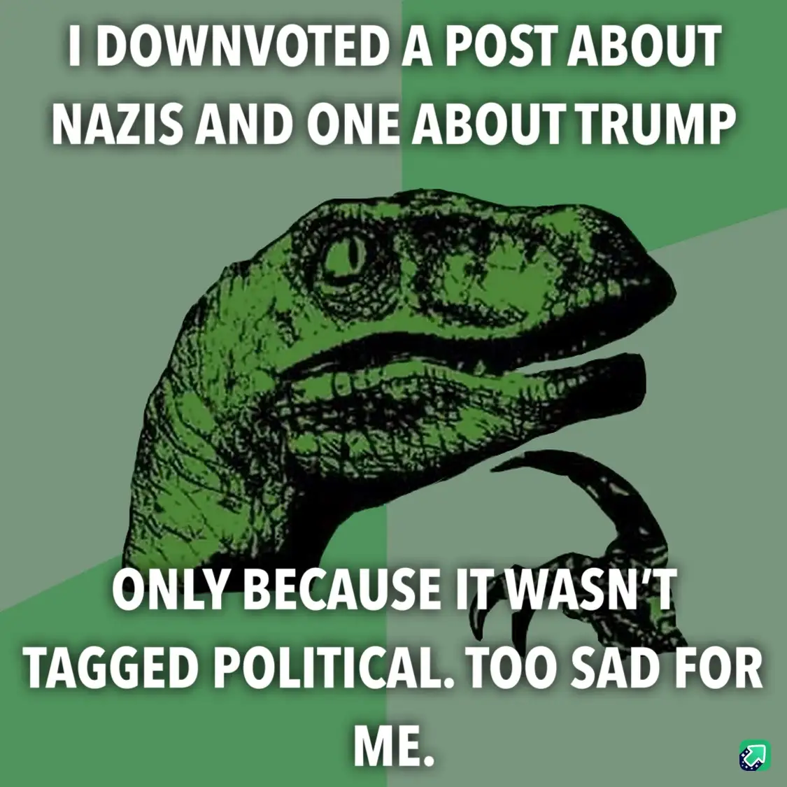 I'm not ready to deal with sad posts right now.