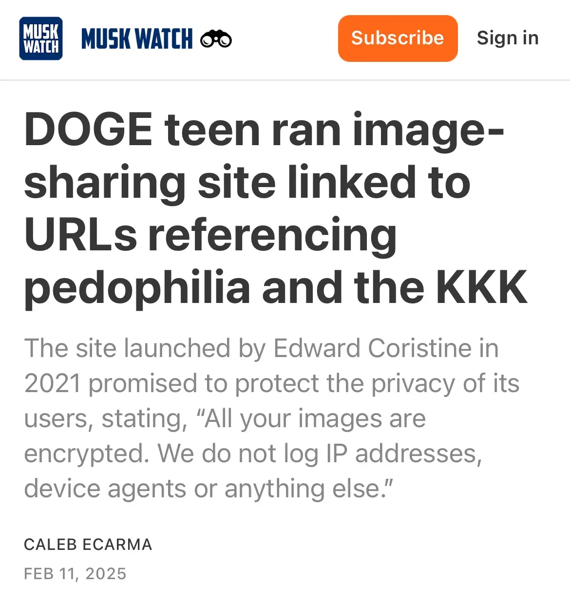 Meet Another Controversial DOGE Boy