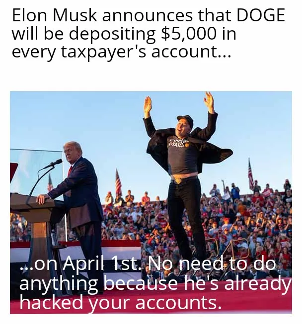 Imagine DOGE Giving $5000 to Every Taxpayer!