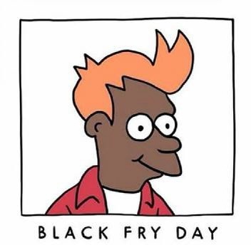 A cartoon illustration of a Black man with spiky orange hair, wearing a red jacket over a white shirt, looking sideways with…