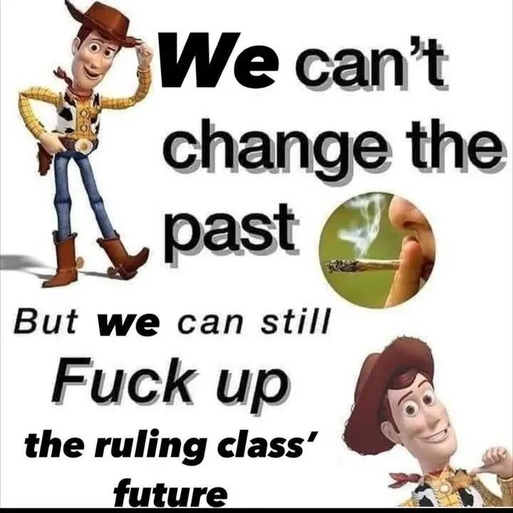 The image features two cartoon depictions of Woody from Toy Story. The top Woody is saluting with a confident expression…