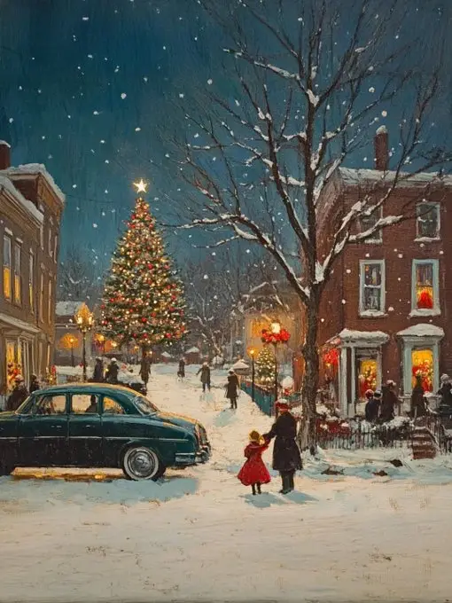 A Nostalgic 50s Christmas Celebration