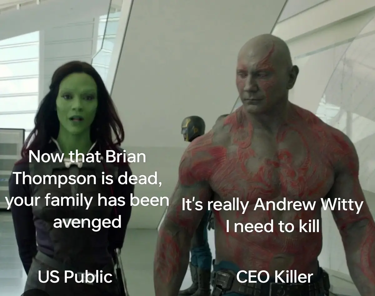 The image shows two characters from Guardians of the Galaxy: Gamora on the left and Drax the Destroyer on the right. Gamora…