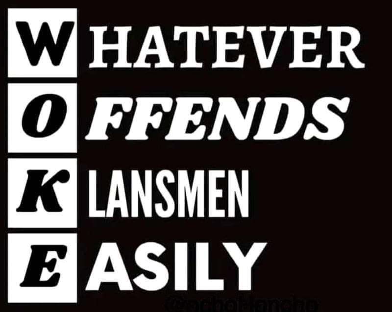 A black background with bold white text arranged in four rows. The first letter of each row is in a white square on the…