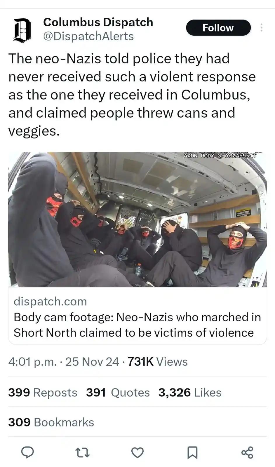 A showdown between Columbus, Ohio and the Nazis.
