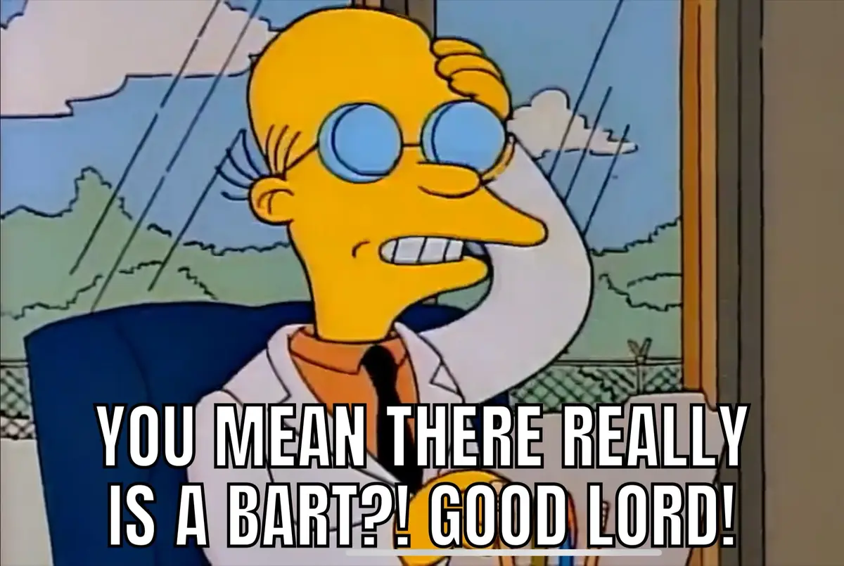 A cartoon man with glasses and a white lab coat looks shocked while sitting in a chair, with the overlaid text reading 'YOU…