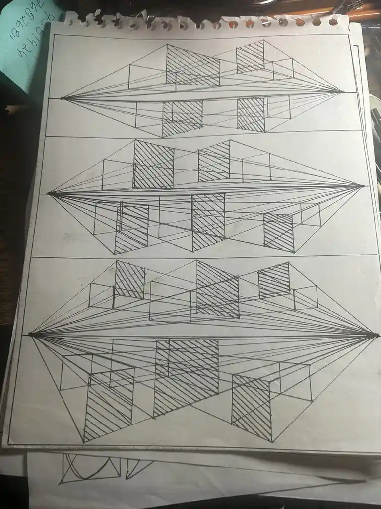 Exploring the art of two-point perspective with drawabox