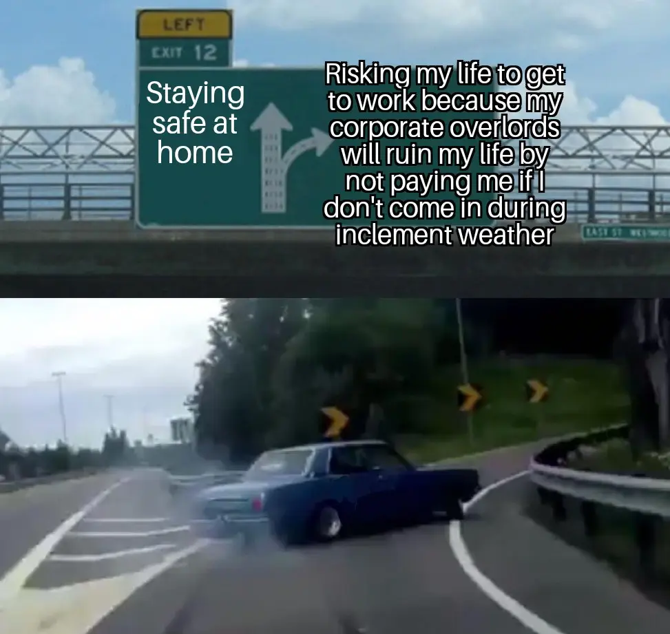 The image is split into two panels. The top panel shows a highway sign for 'EXIT 12' with an arrow pointing straight ahead…