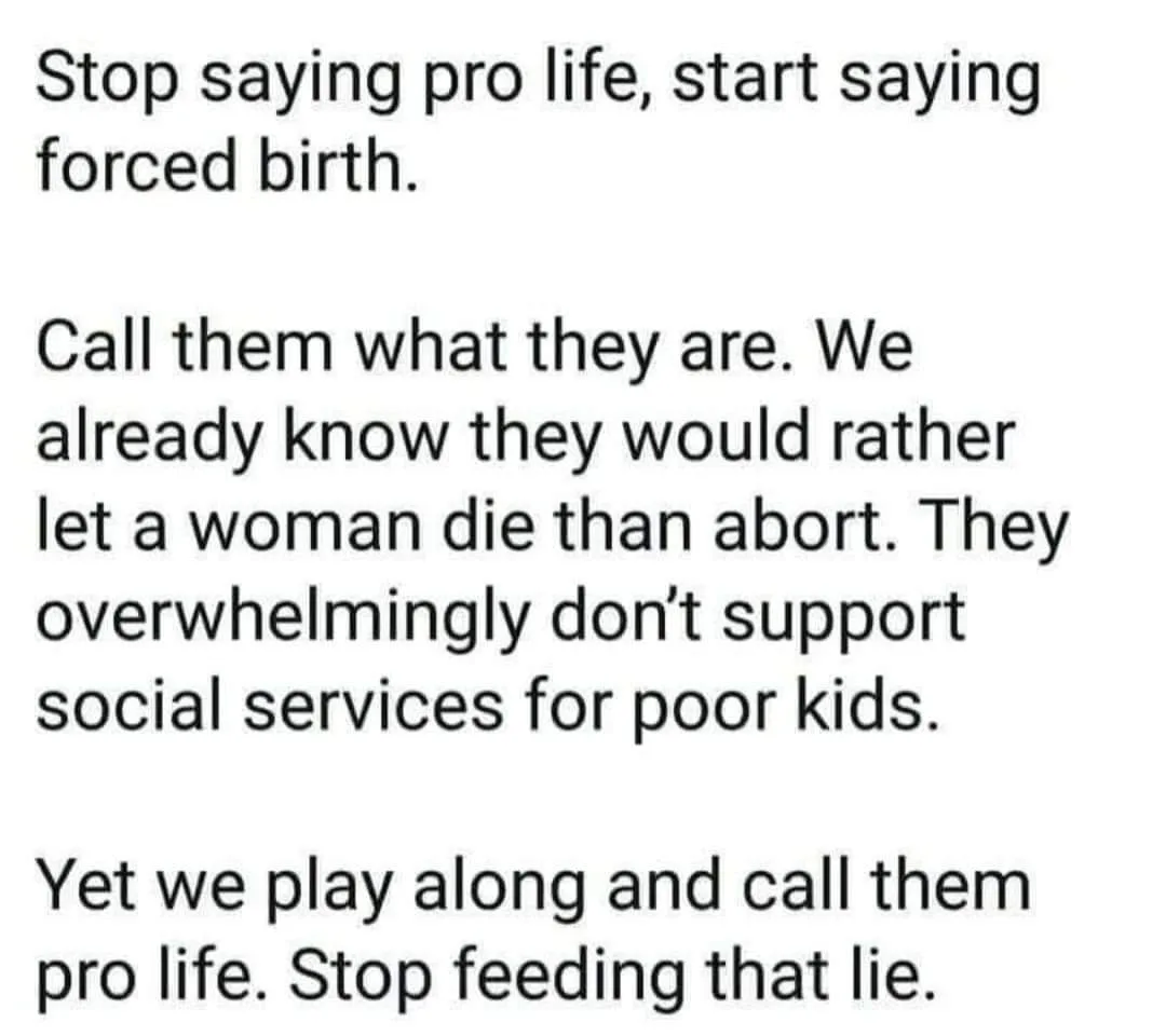 Forced Birth Is Not Pro-Life: Standing Firm Against Regression