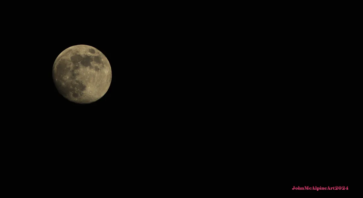 The Unedited Moon as Seen from Central Michigan