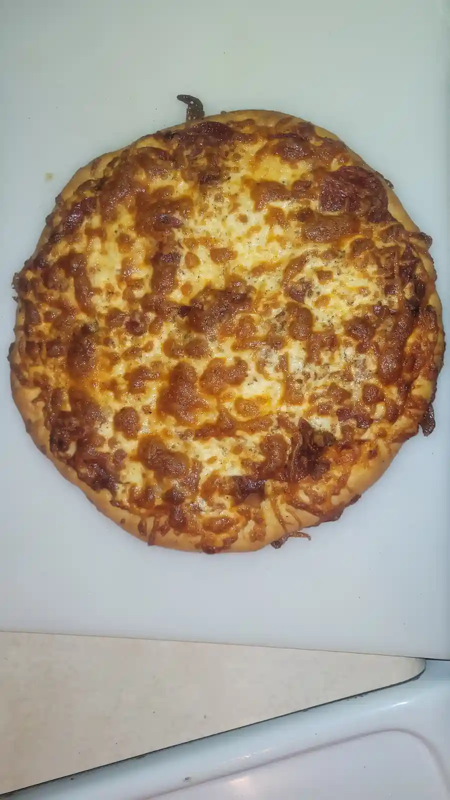 Pizza Night Delight: Perfectly Cooked Pepperoni and Extra Cheese