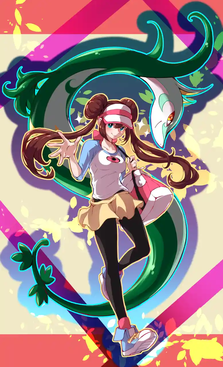An anime-style illustration shows a young woman with brown pigtails and a red-and-white visor, wearing a grey t-shirt with a…