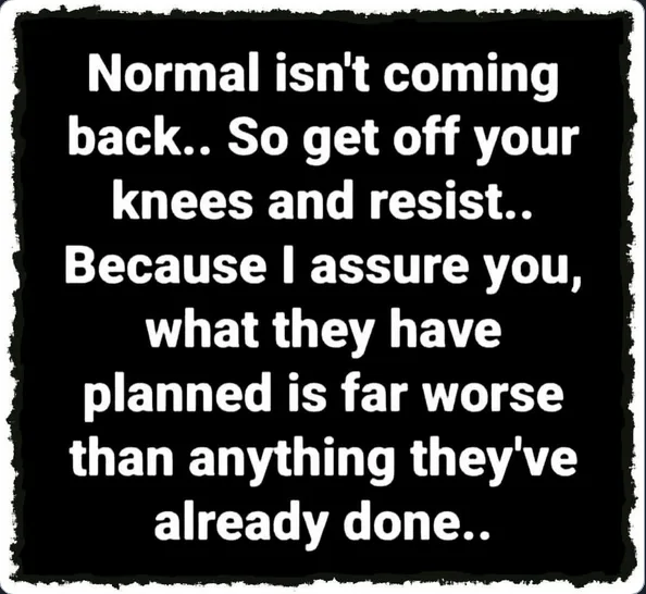 A black background with white text in a bold, sans-serif font, framed by a rough, torn-paper border. The text reads: 'Normal…