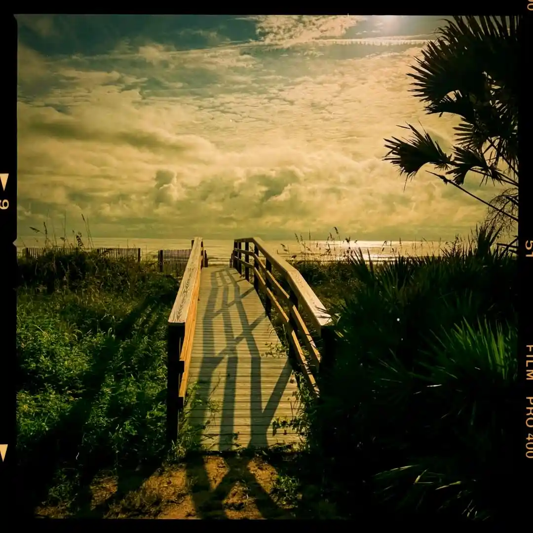 Strolling down the boardwalk to the ocean!