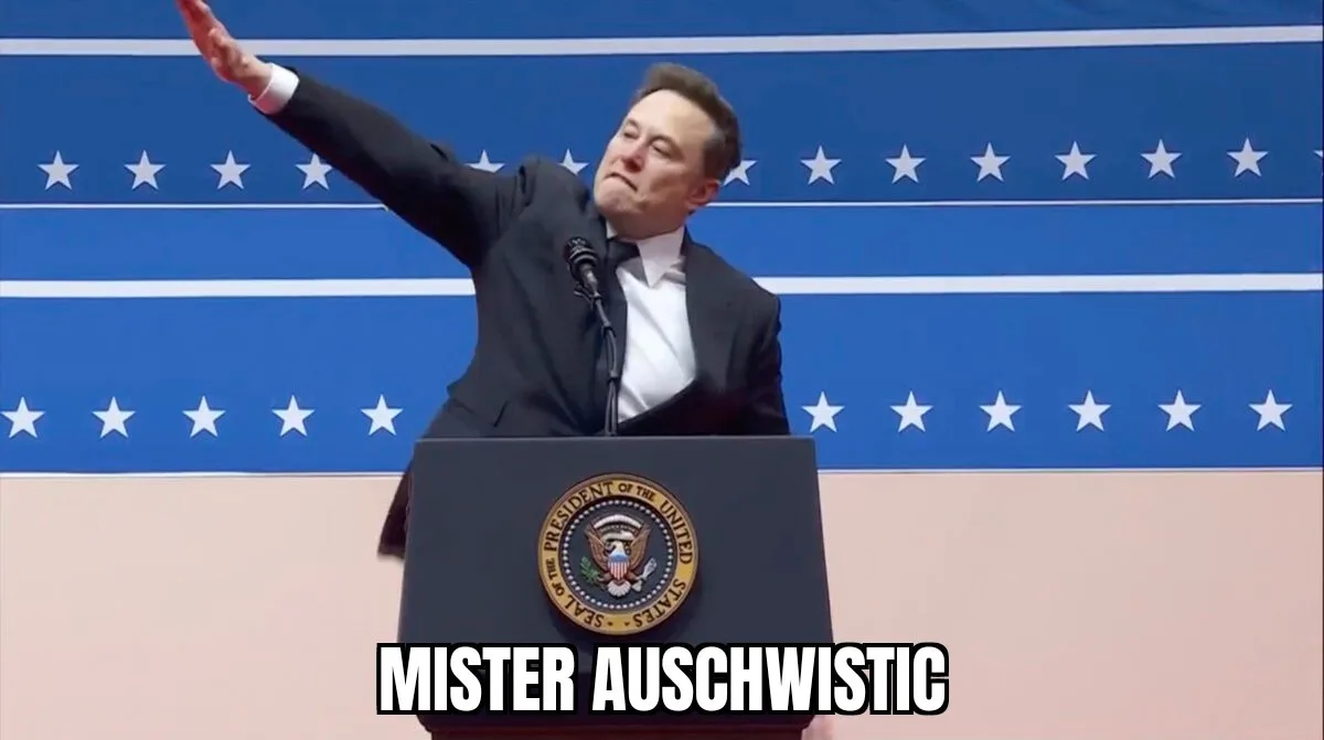 A man in a dark suit stands at a podium bearing the Seal of the President of the United States, gesturing with his right arm…