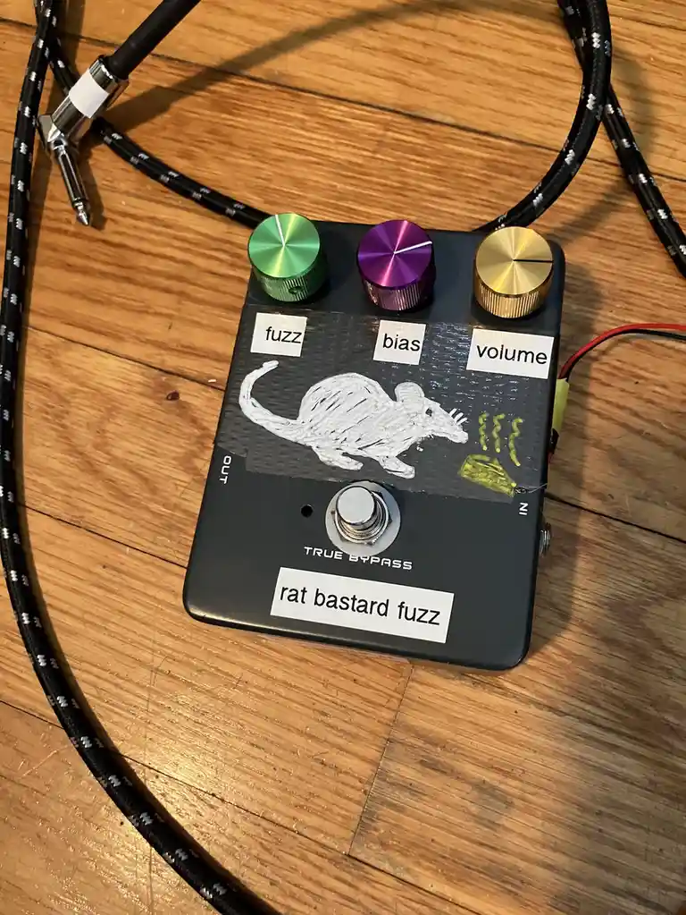 The infamous rat bastard fuzz pedal strikes again