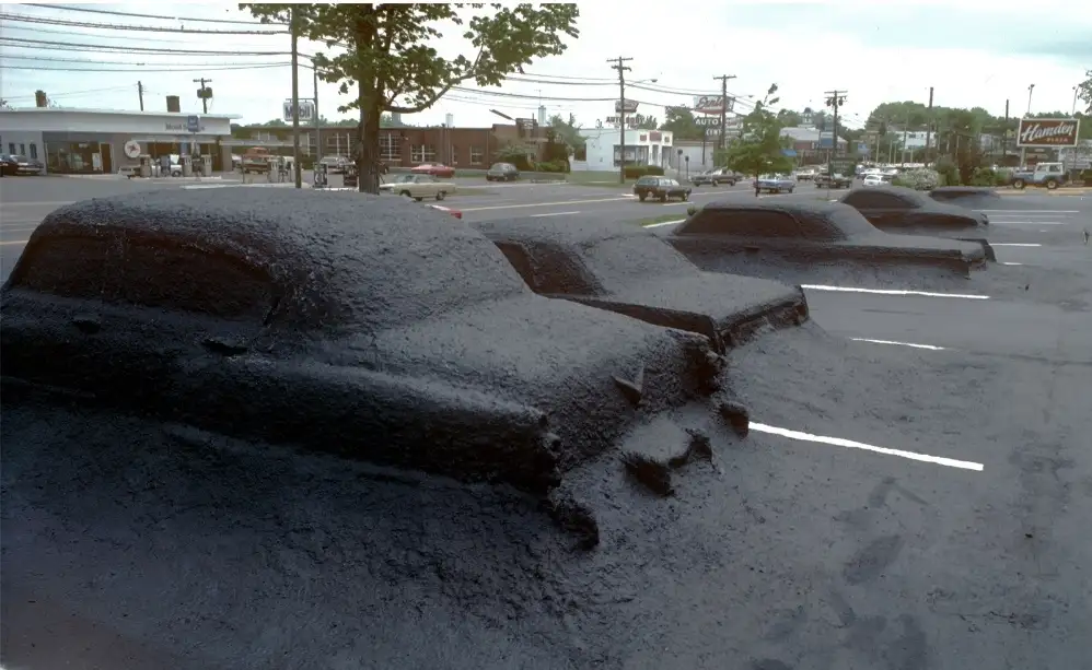 A Hauntingly Empty Parking Lot