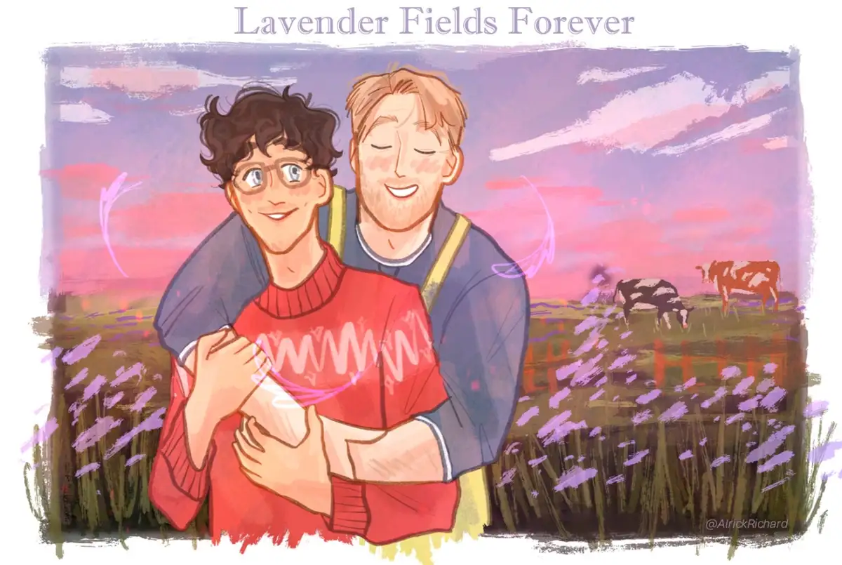 A Serene Escape: Lavender Fields with Nick and Charlie