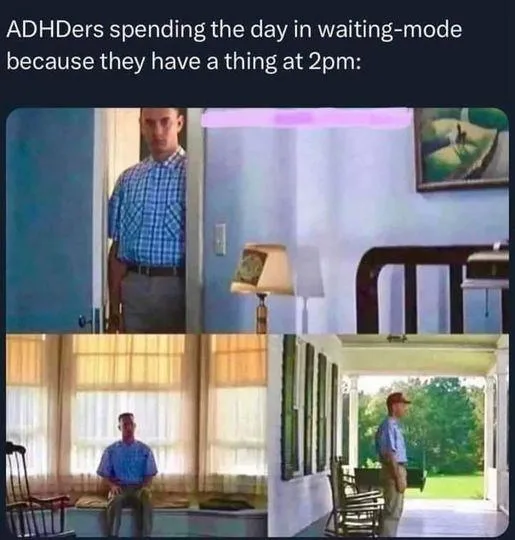 A three-panel image shows a man in a blue plaid shirt progressively becoming more distant and disengaged from his…