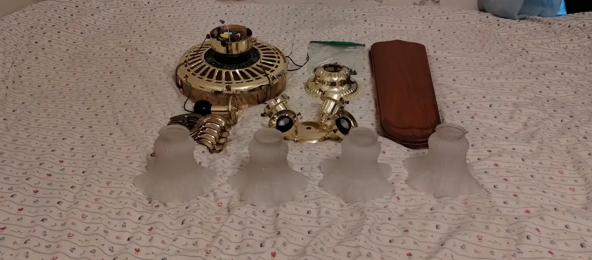 Before Servicing: 50" Casablanca Delta II Gallery Edition Ceiling Fan
