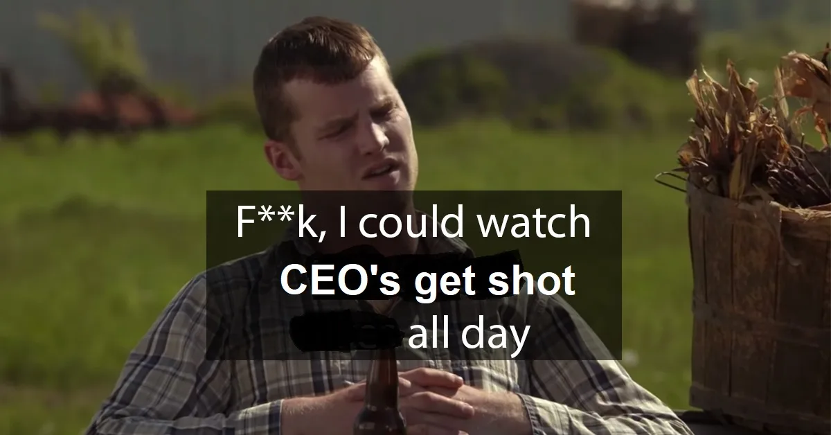 A man in a plaid shirt sits outdoors holding a beer bottle, looking disgusted or annoyed. Overlaid text reads 'F**k, I could…
