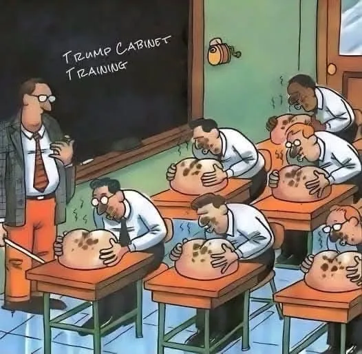 A cartoon depicts a classroom scene where a teacher stands at the front holding a cigarette, while multiple students sit at…