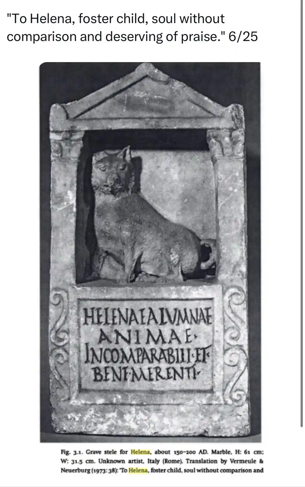 Epitaphs from Ancient Rome for Our Beloved Dogs
