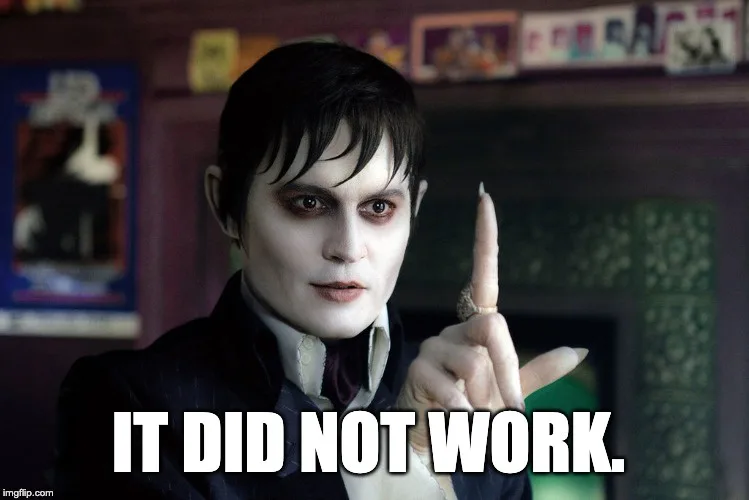 Dark Shadows: It Just Didn't Work Out