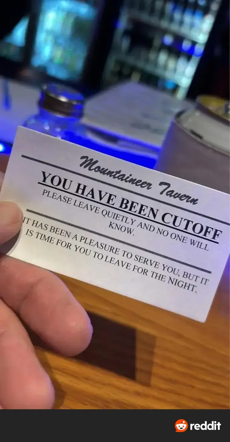 You've officially been cut off!