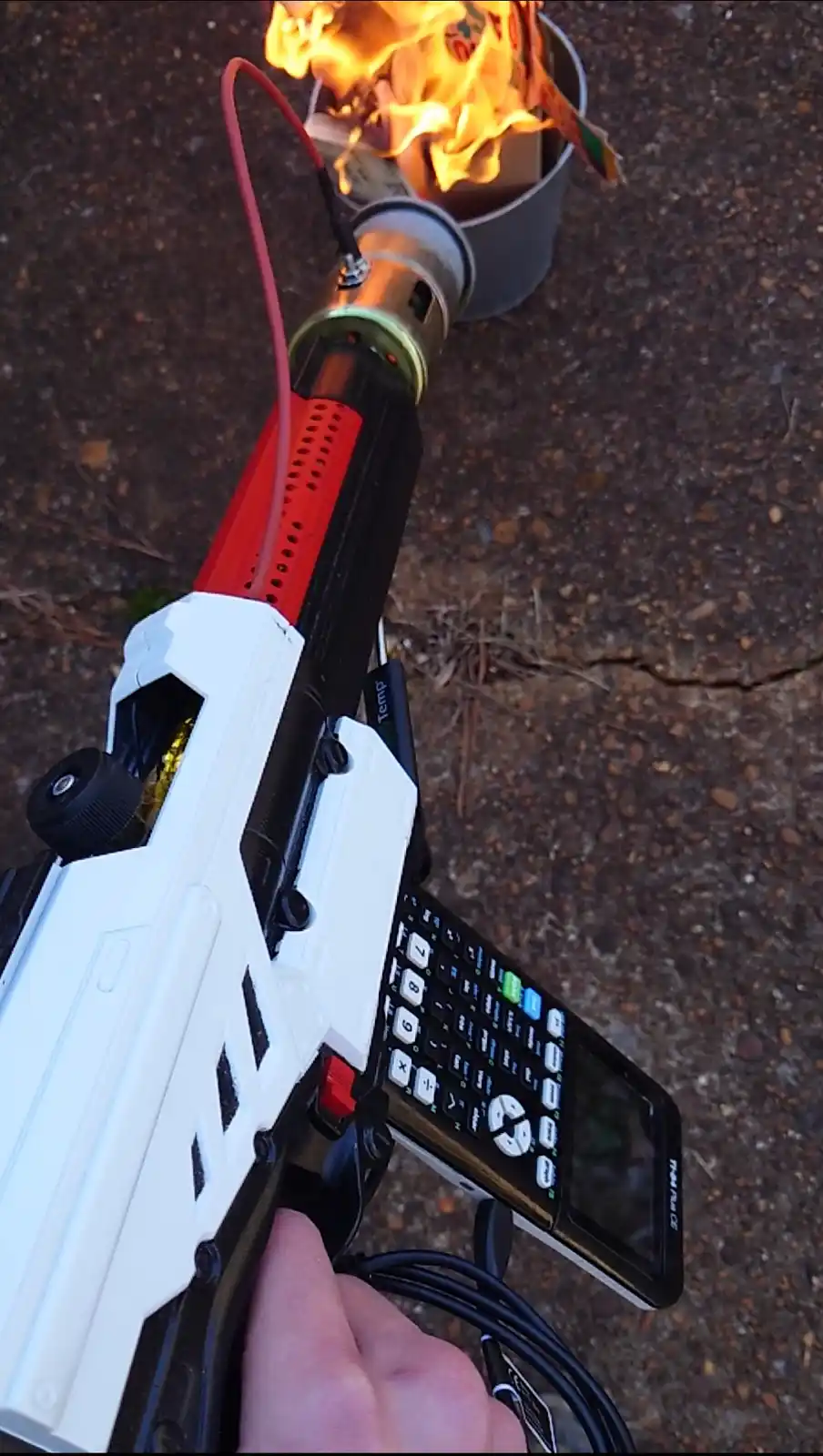 Introducing the Ultimate Calculator Flamethrower!