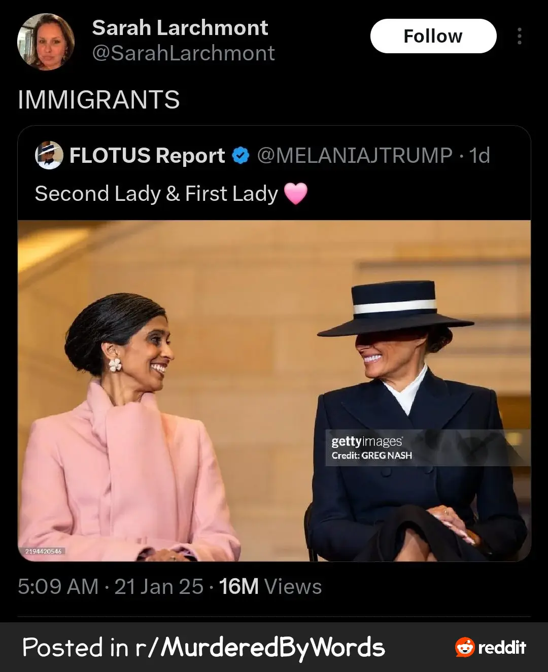 Inauguration Immigrants: Just a Thought