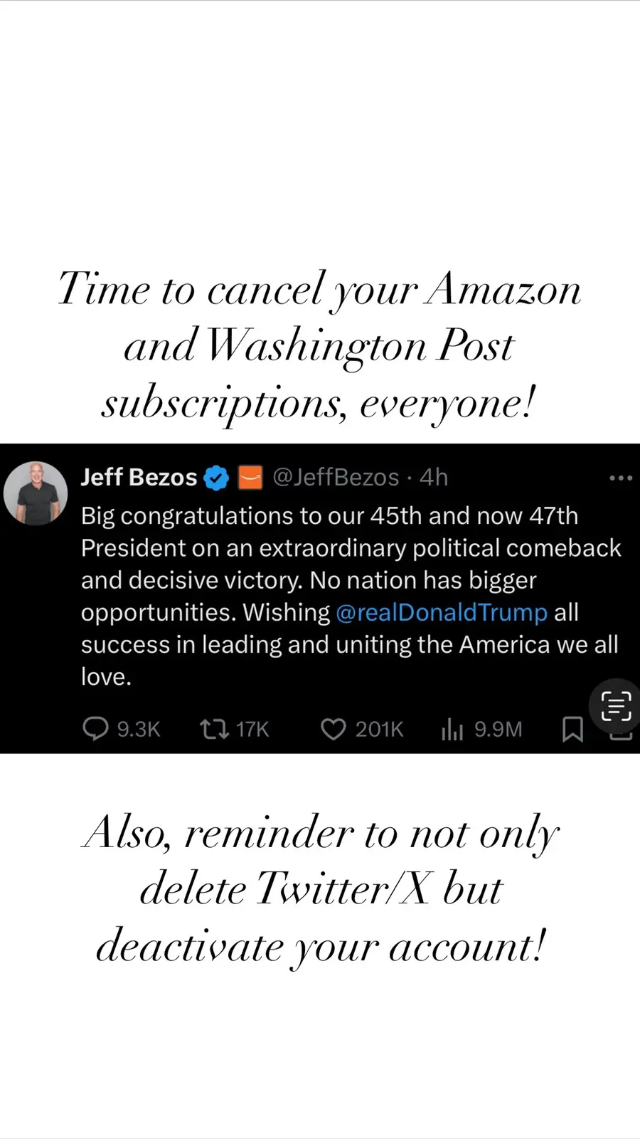 We don't stand by those who support fascism