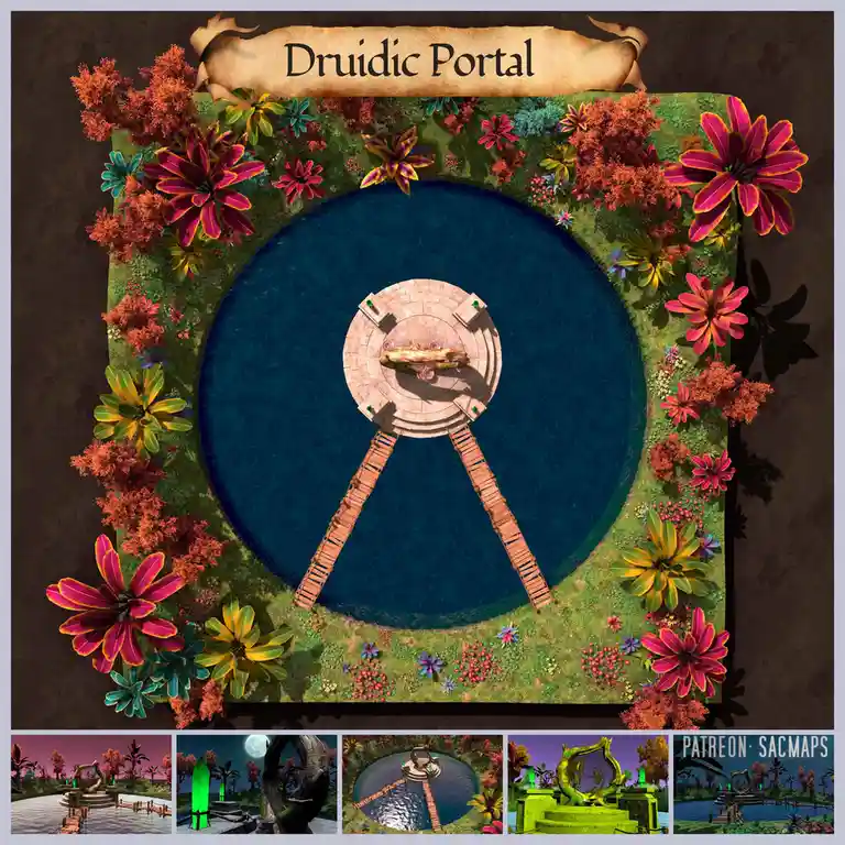 Druidic Portal: Free Maps for DnD and TTRPG Adventures