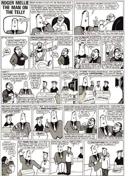 Roger Mellie in Viz 032: The Countround Chronicles