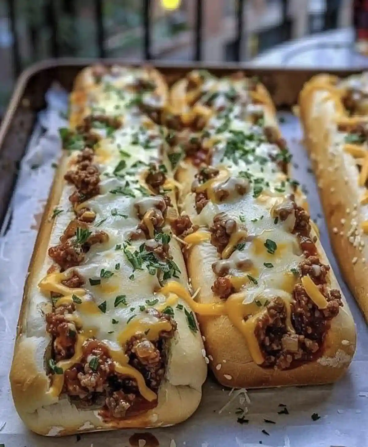 Garlic bread meets sloppy Joes in a taco twist