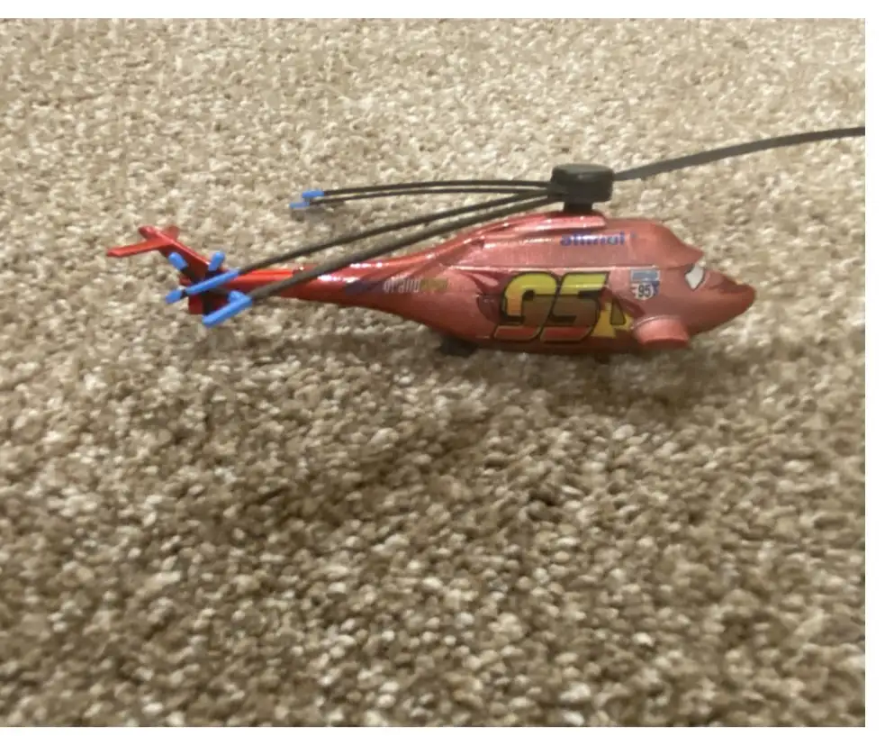 Collector's Dream: The Rare Lightning McQueen Helicopter Diecast!