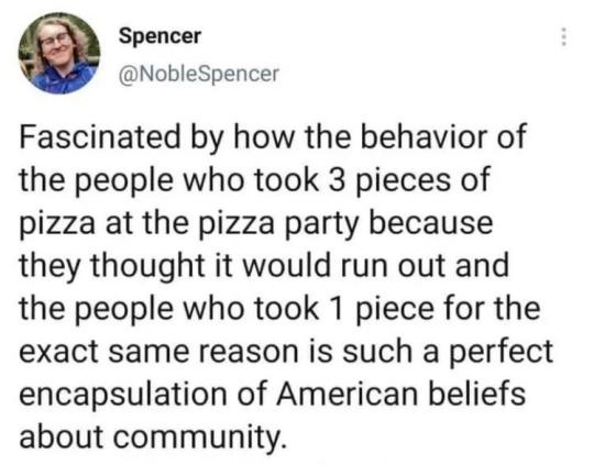 A screenshot of a tweet from user Spencer (@NobleSpencer) showing a profile picture of a smiling woman with glasses. The…