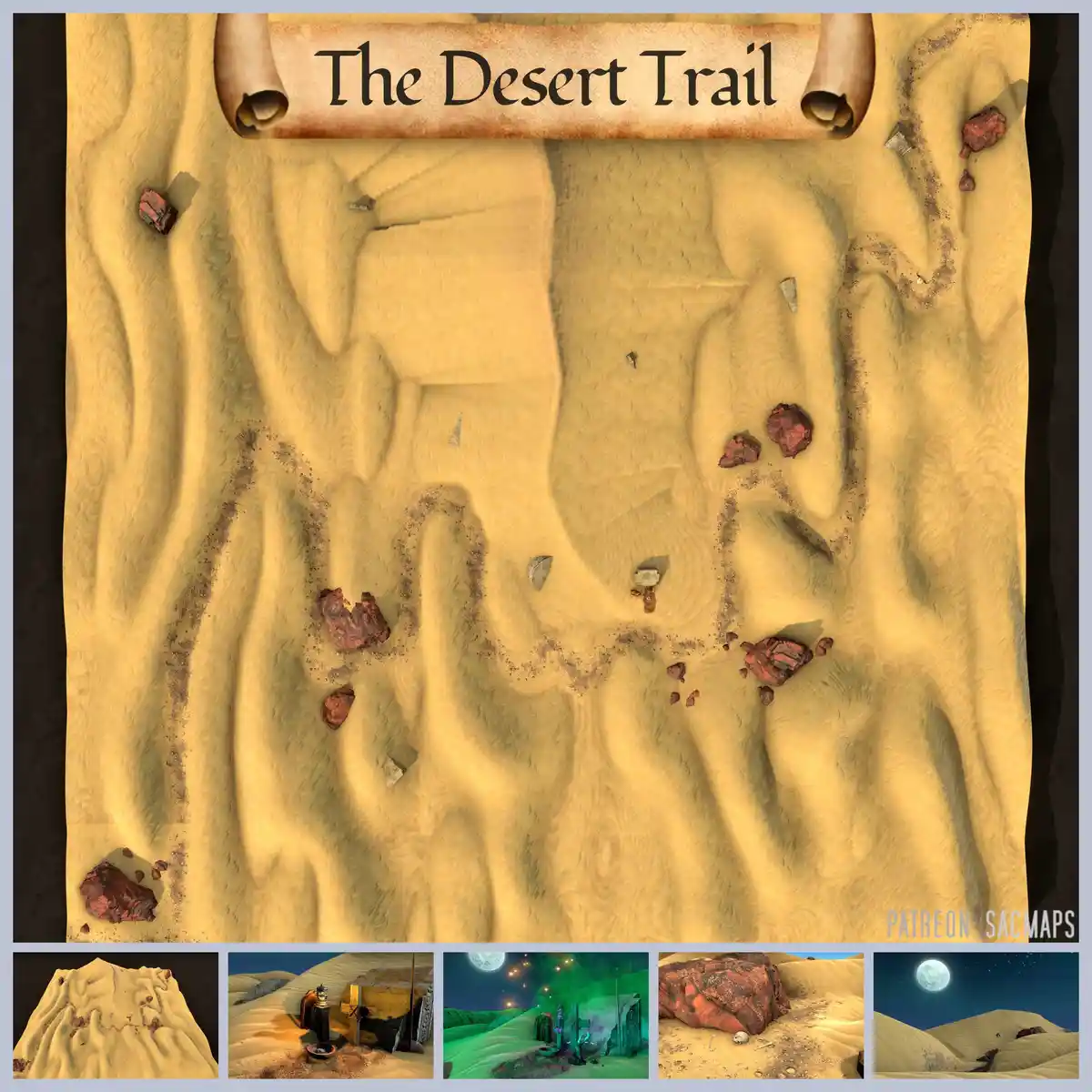 Explore the Desert Trail with These Free DnD and TTRPG Maps