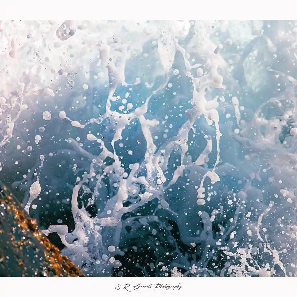 Epic wave splash moment
