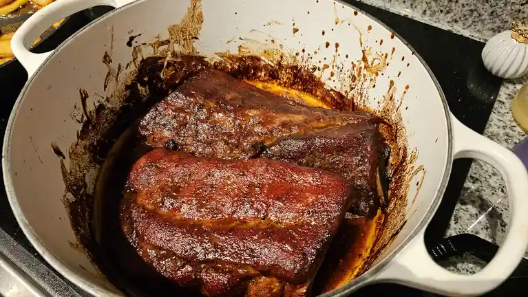 Pecan Smoked Baby Backs: Dutch Oven Perfection