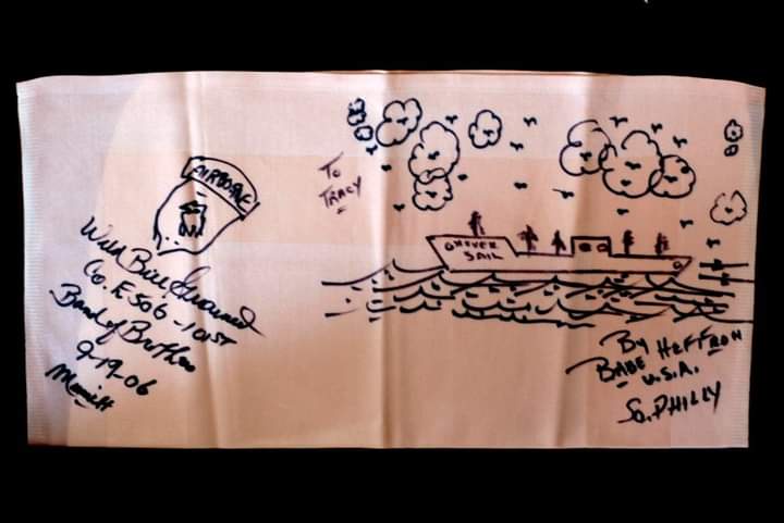 Creative Napkin Art from the BOB Tour